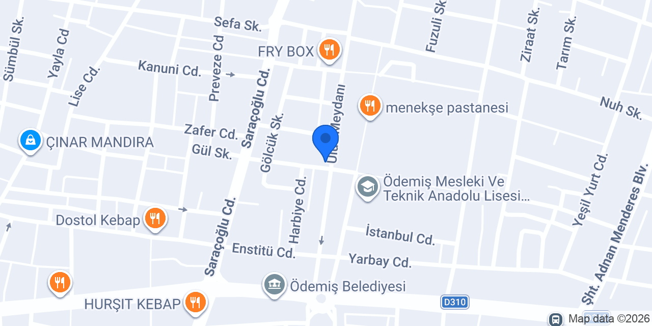 Ödemiş Dizayn Yapı Ltd.Şti. konumu