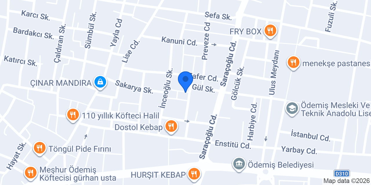 ALTAY ELEKTRİK (Ödemiş elektrikçi) konumu