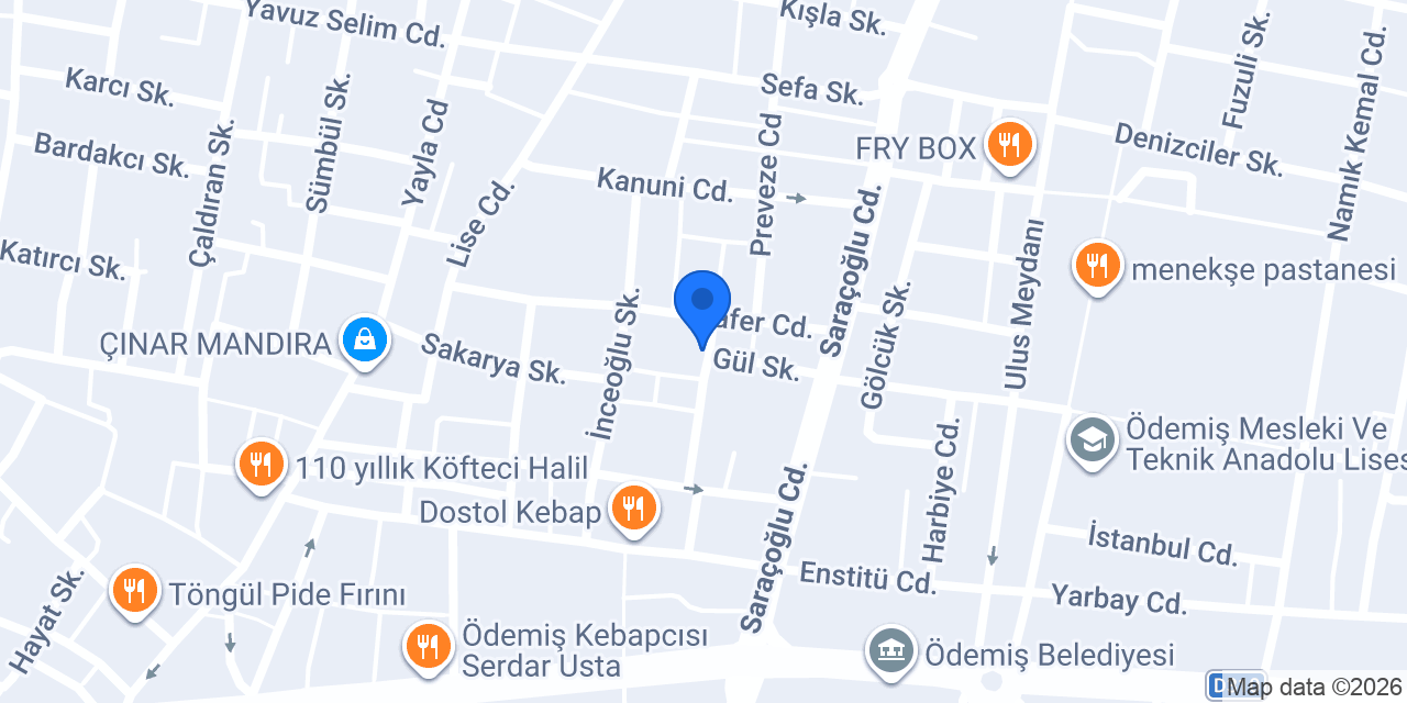 Şölen Pastanesi konumu