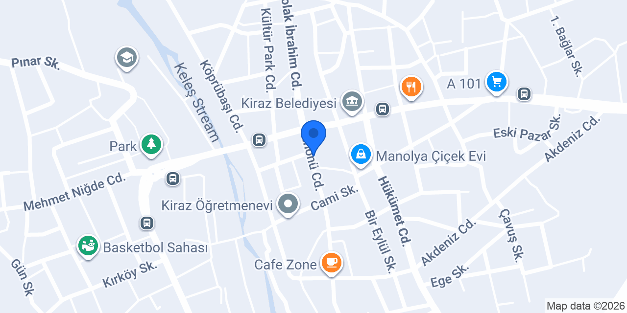 Çınar Altı Lezzet Diyarı Restaurant konumu
