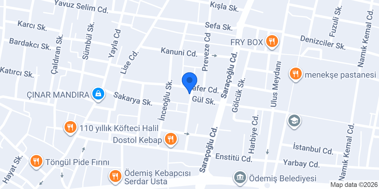 Yalçın Cam konumu