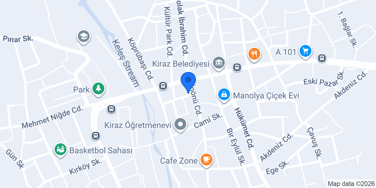 Kiraz Piliç Evi konumu