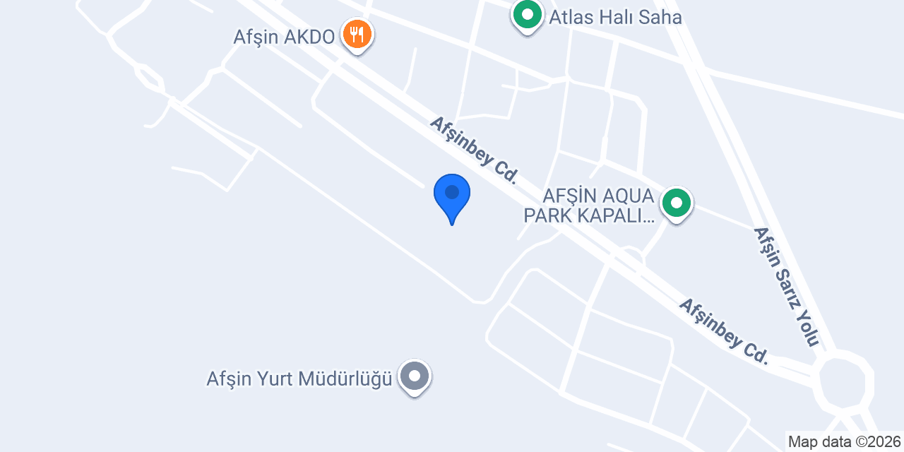 Afsin elbistan kum ve harfiyat konumu