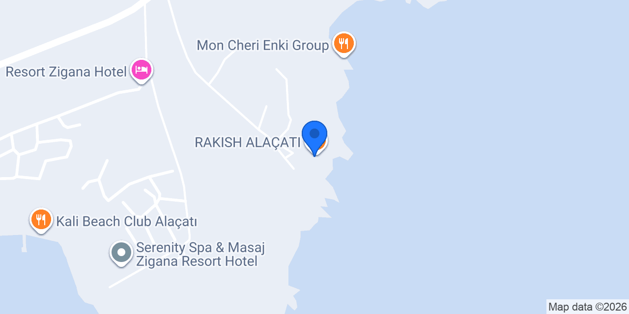 Kafe Pi Beach Alaçatı konumu