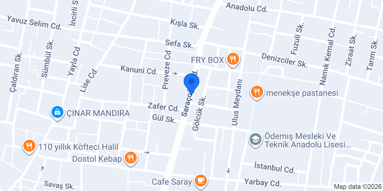Çakır Hukuk Bürosu konumu