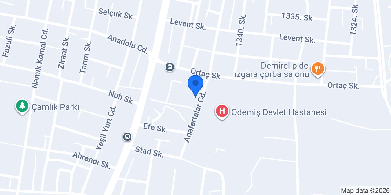 Ödemiş 100. Yıl İlkokulu konumu