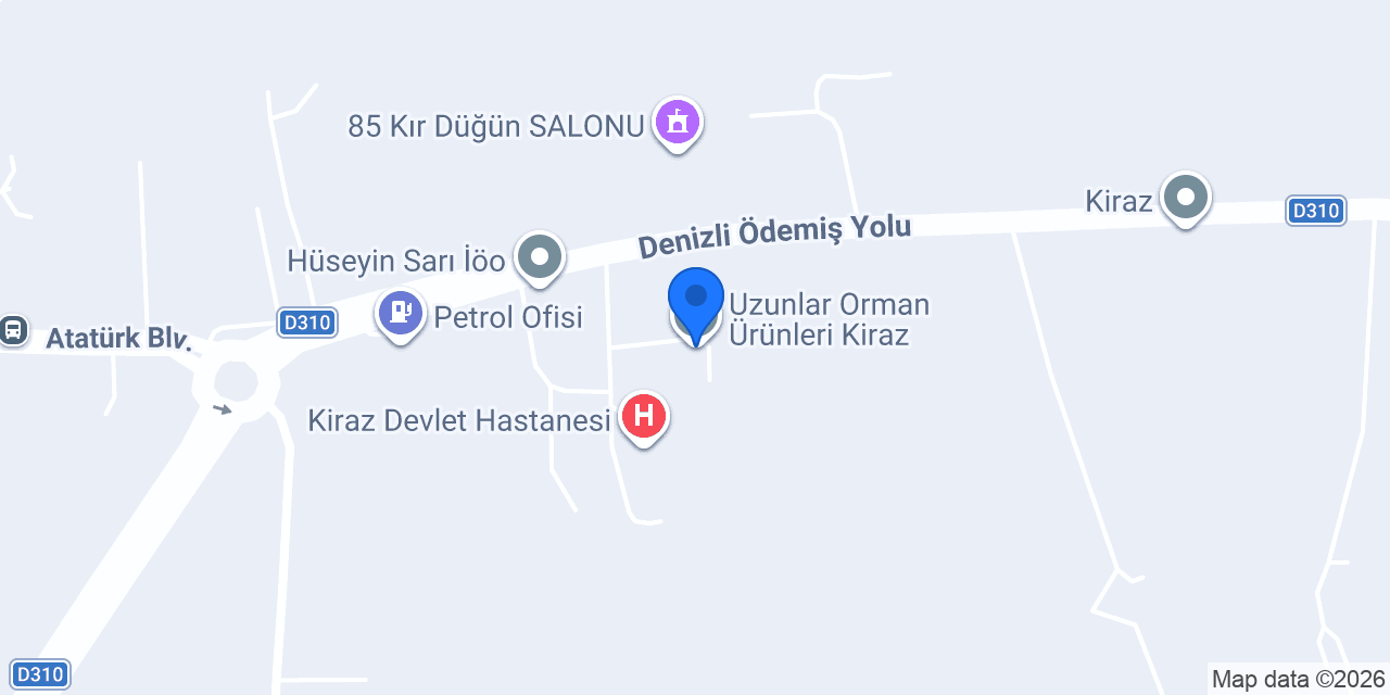 Uzunlar Orman Ürünleri Kiraz konumu