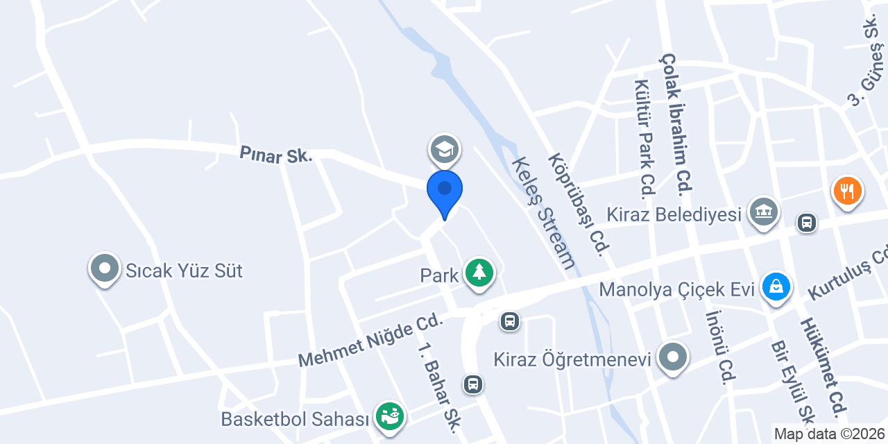 Kiraz Sağlık Meslek Lisesi konumu