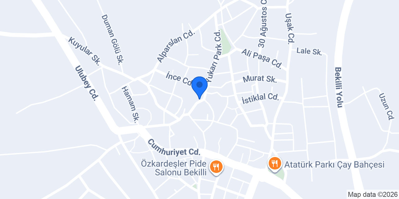 Bekilli Toplum Sağlığı Merkezi konumu