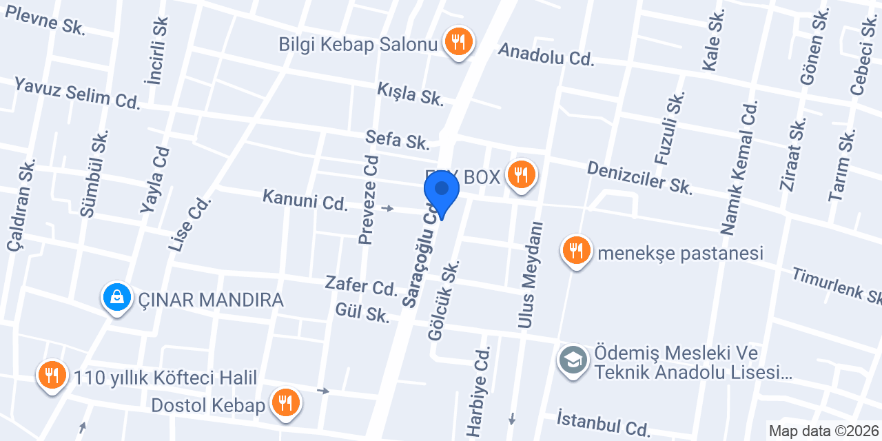 Pizza Tomato Ödemiş konumu