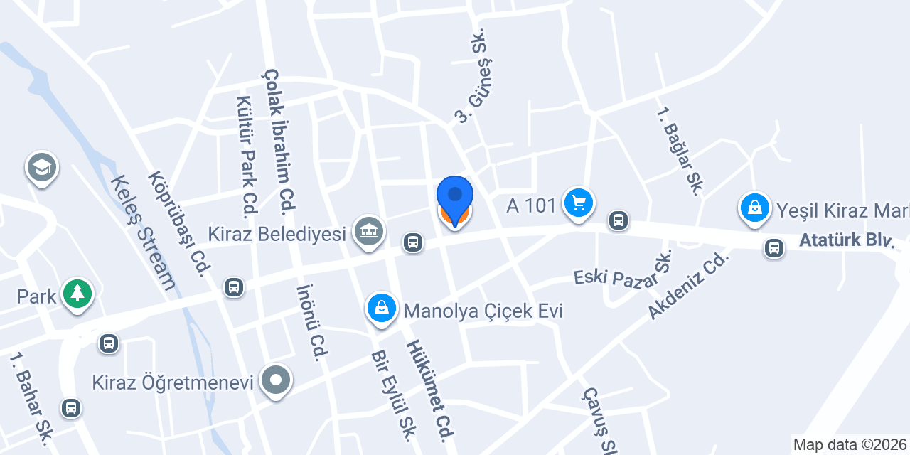 İzmir Pide Salonu konumu