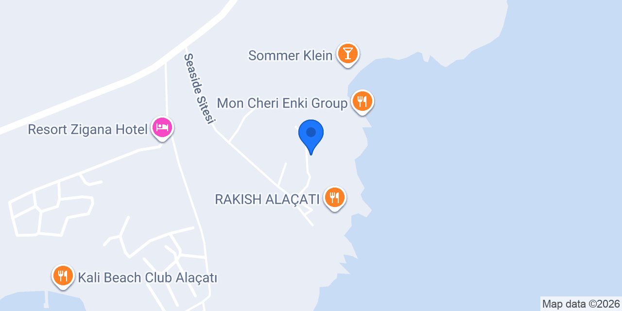 Three Alaçatı konumu