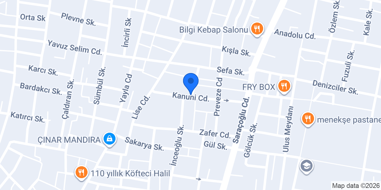URBA BUTİK konumu