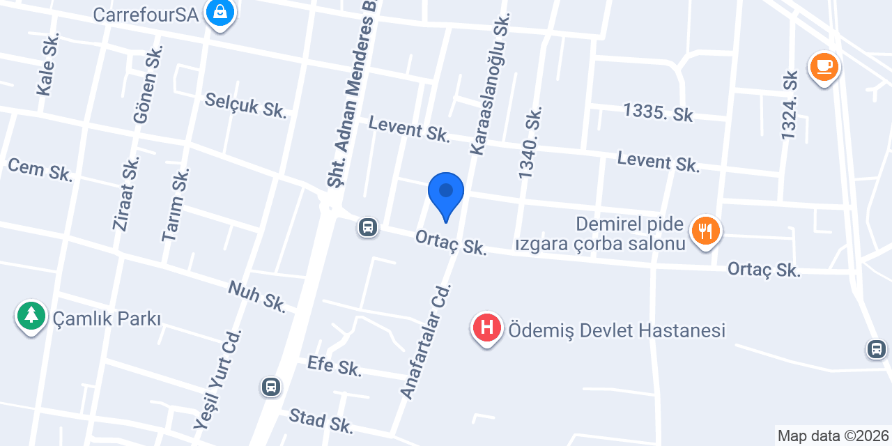 Ödemiş Gözde Optik konumu