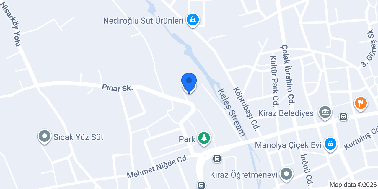 KİRAZ ANADOLU LİSESİ konumu