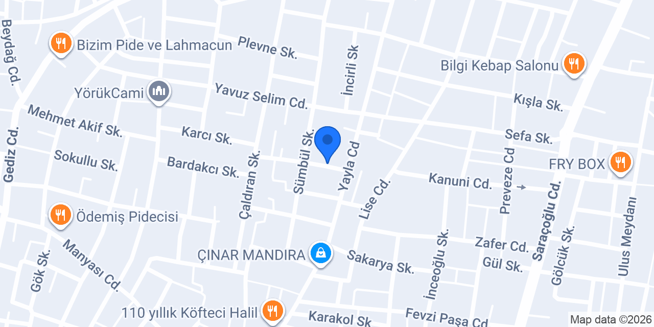 İstiklal İlkokulu konumu