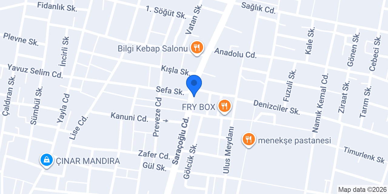 Özgüllü Börek & Kurabiye Evi konumu