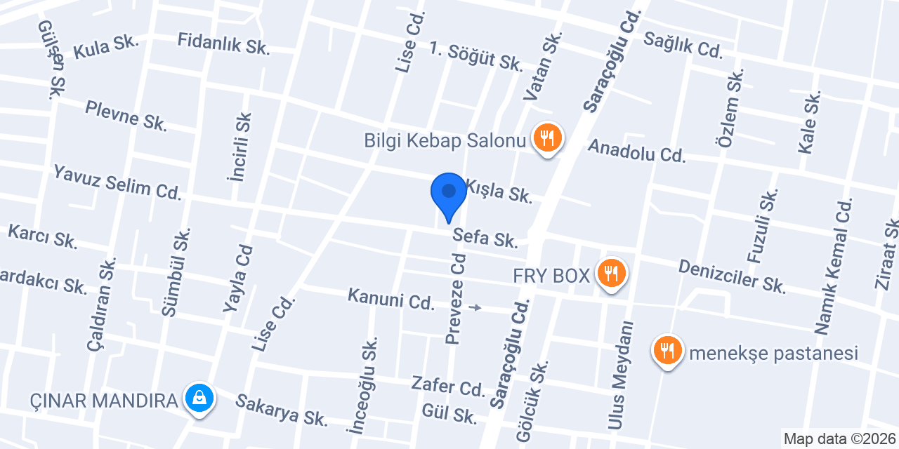Nasip Büfe konumu