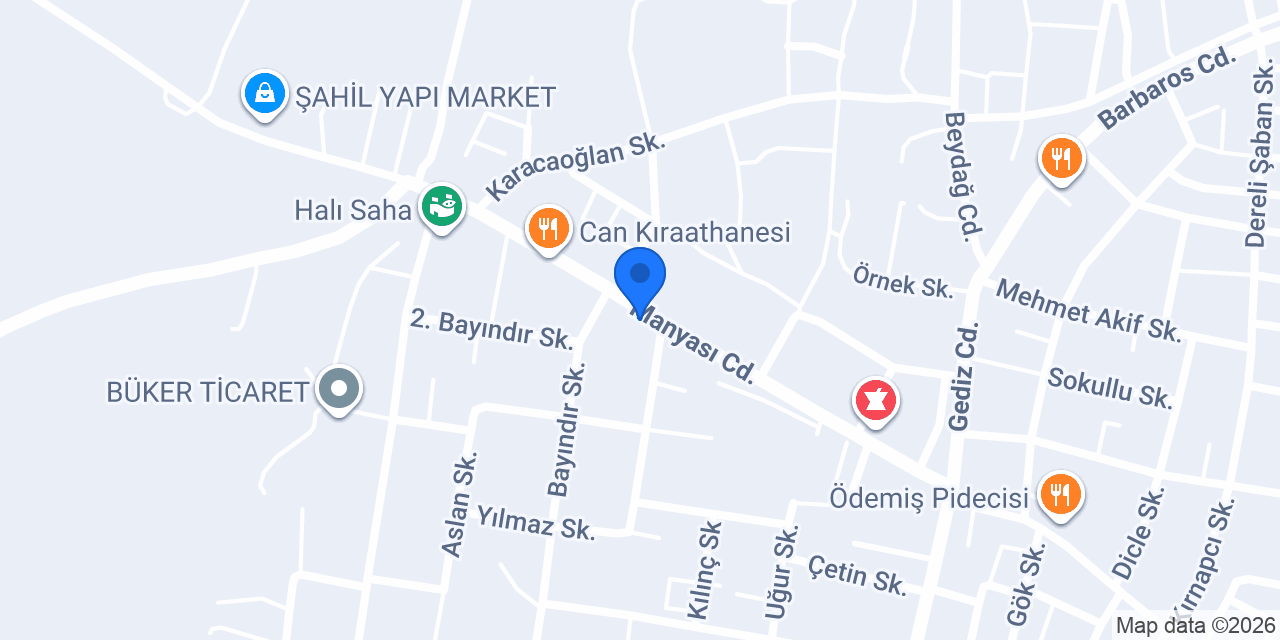 Ödemiş Ömür Gıda konumu