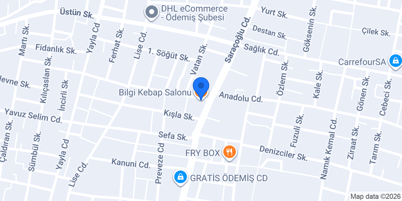 Bilgi Kebap Salonu konumu