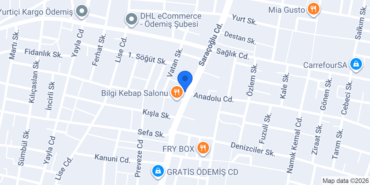 Ödemiş Tutku Çiçekçilik konumu