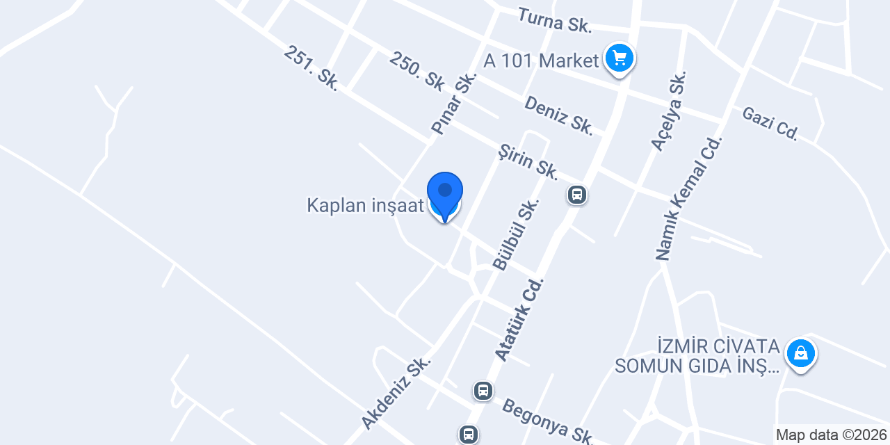 Kaplan inşaat konumu