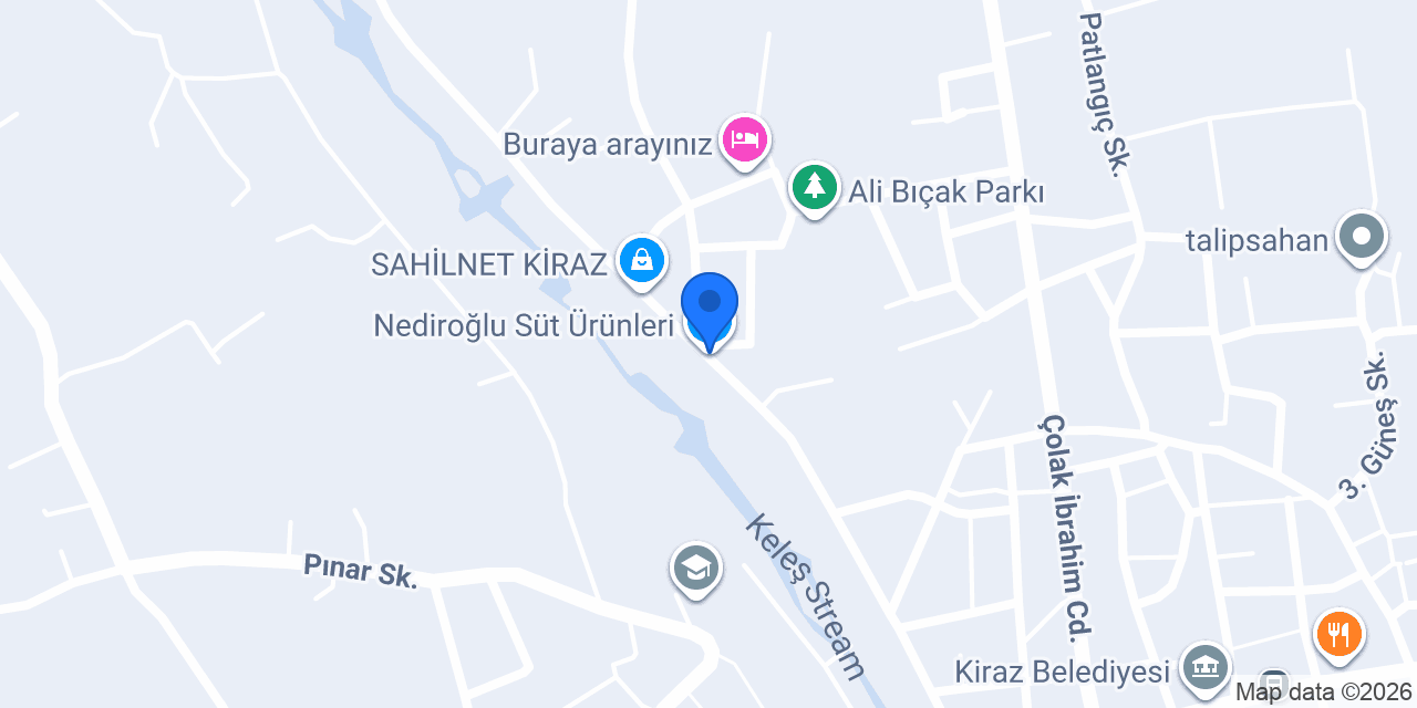 Nediroğlu Süt Ürünleri konumu
