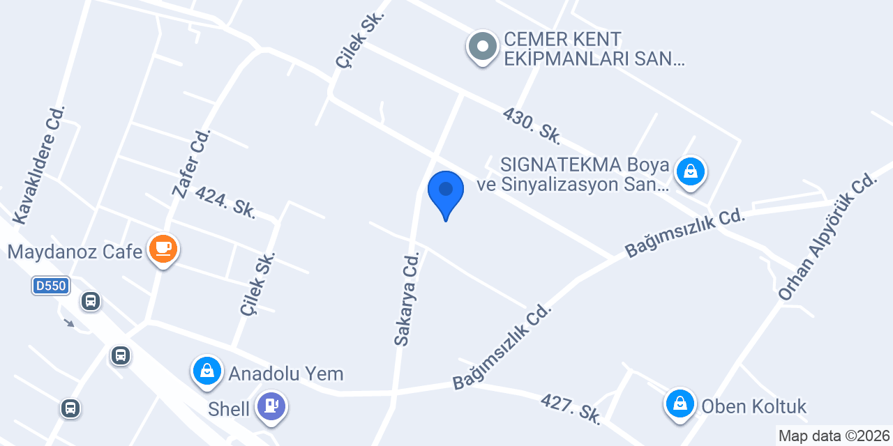 Atermit Sanayi ve Ticaret A.Ş. konumu
