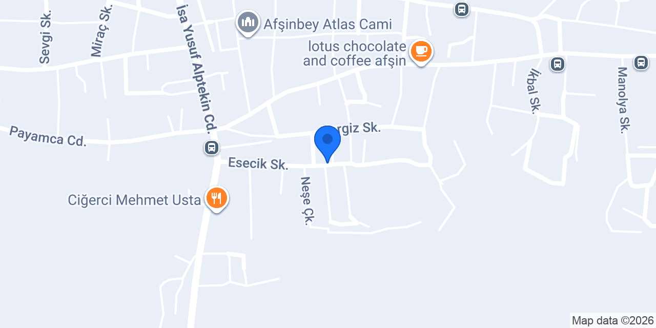 AFŞİN KORAY NAKLİYAT konumu