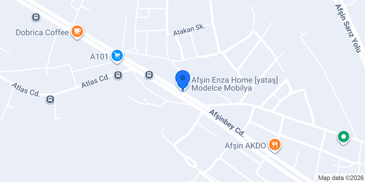 Afşin Enza Home [yataş] Modelce Mobilya konumu