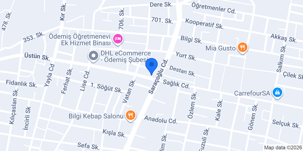 Domino's Pizza Ödemiş konumu