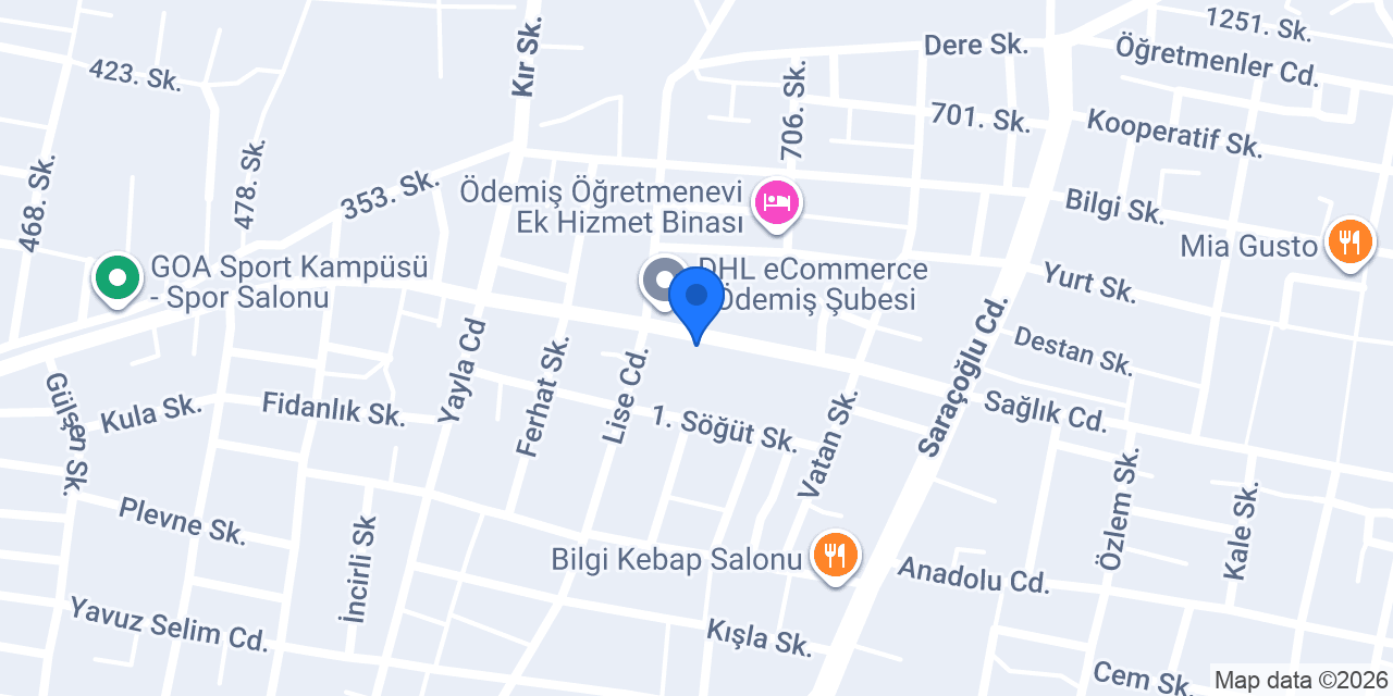 Örkaş İnşaat konumu