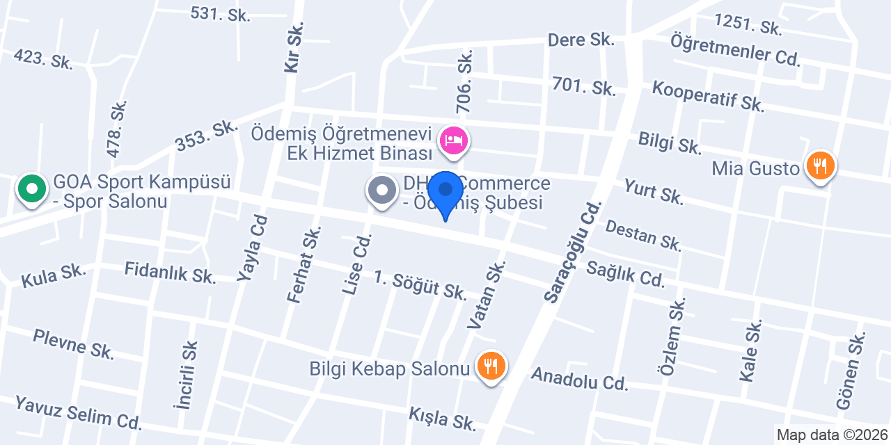 Ödemiş Özel Diyaliz Merkezi konumu