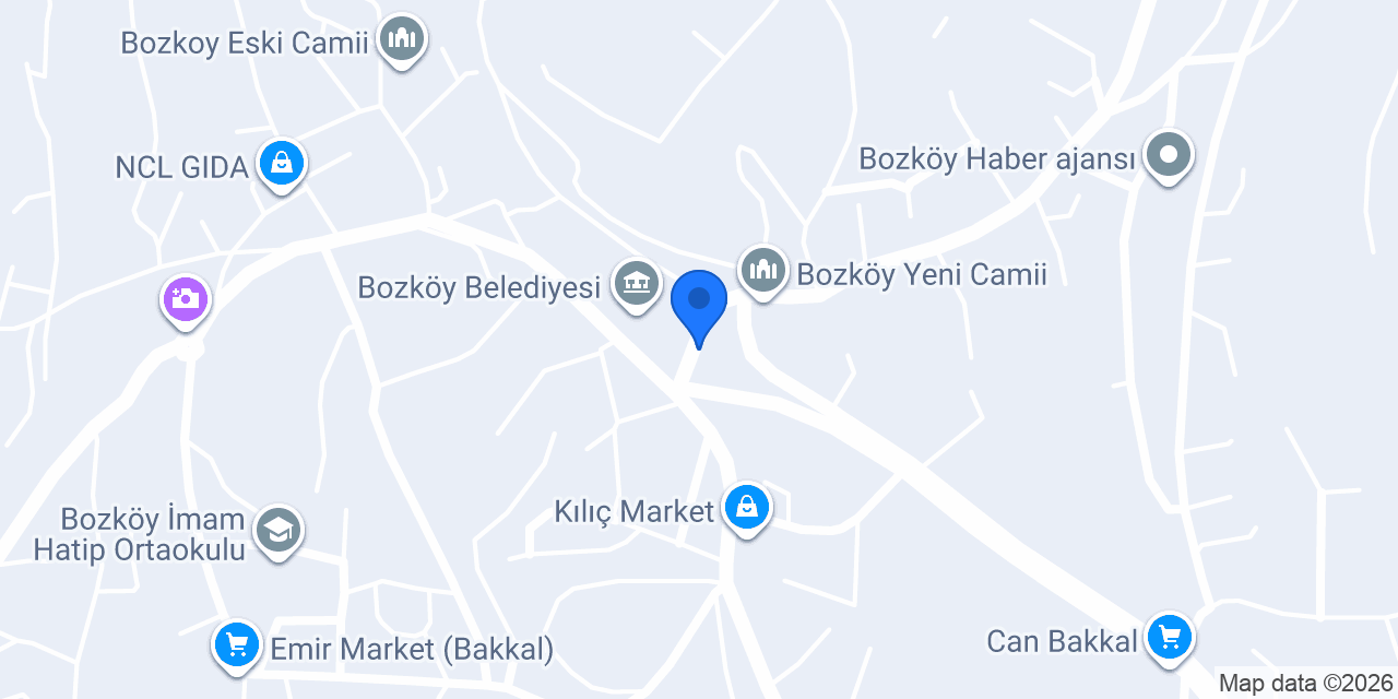 BOZKÖY EYMEN KASAP konumu