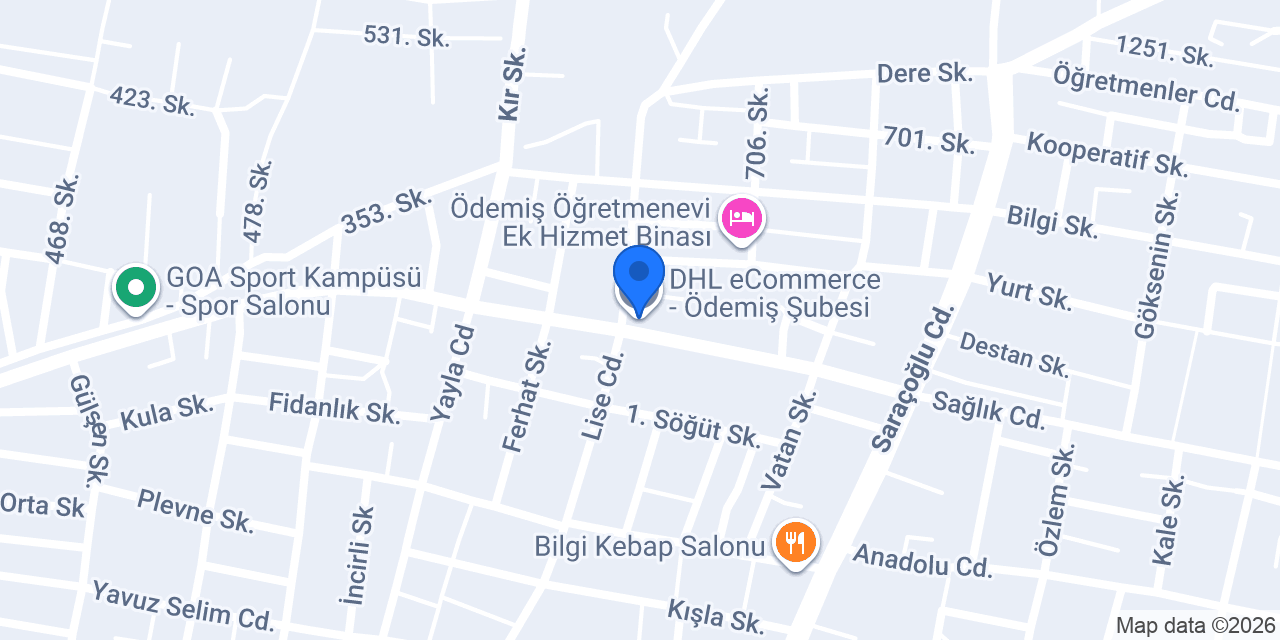 DHL eCommerce - Ödemiş Şubesi konumu