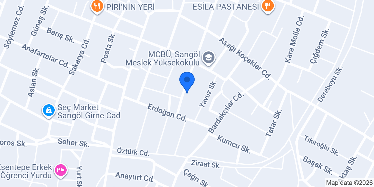 ERYILMAZ YAPI İNŞAAT konumu