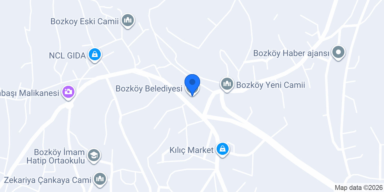 Bozköy Belediyesi konumu