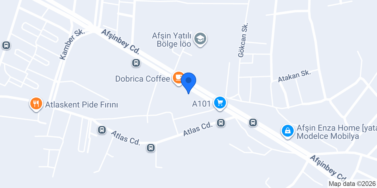AFŞİN OTO LASTİK VE YOL YARDIMI konumu