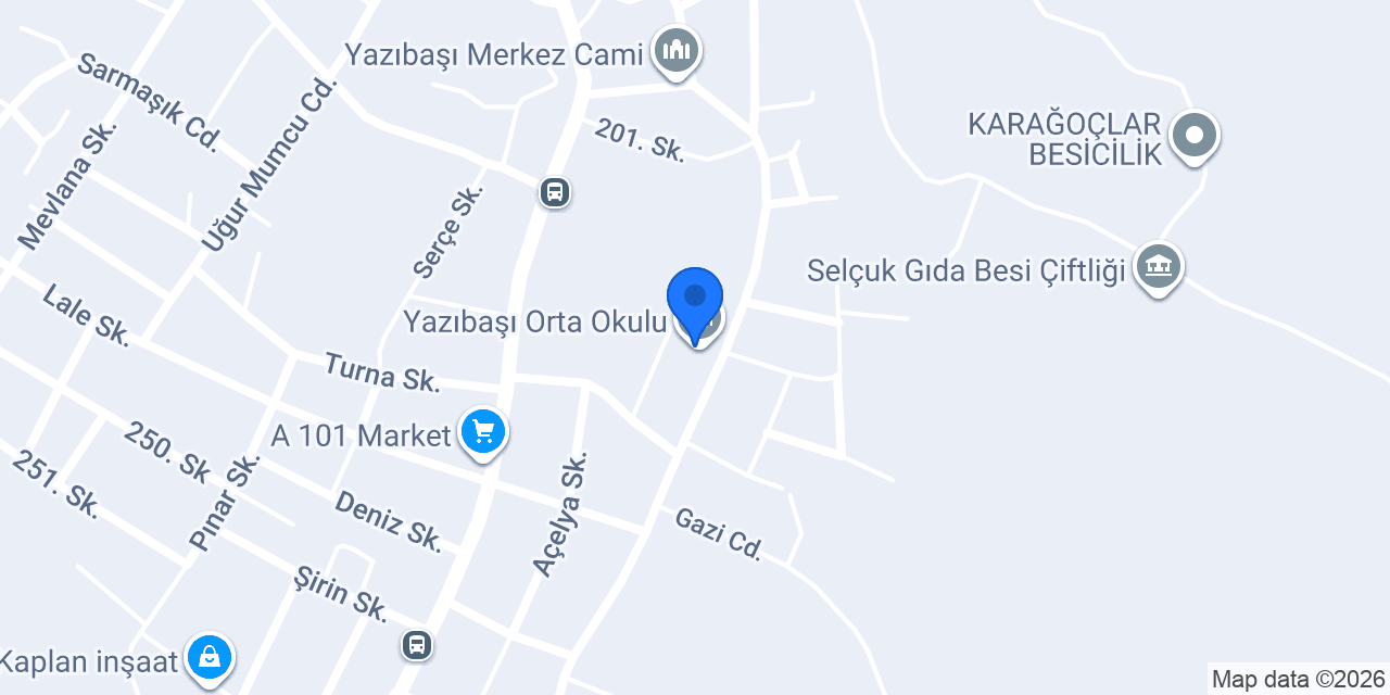 Yazıbaşı Orta Okulu konumu