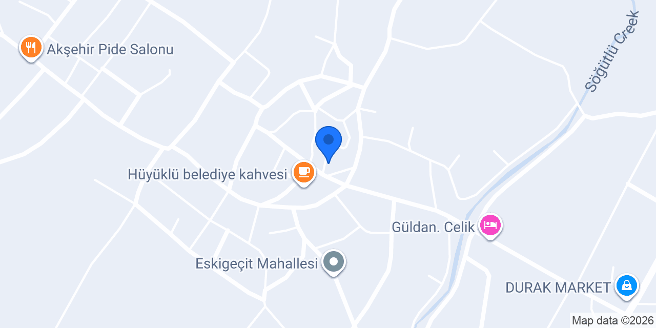 Ptt-hüyüklü Acentesi konumu