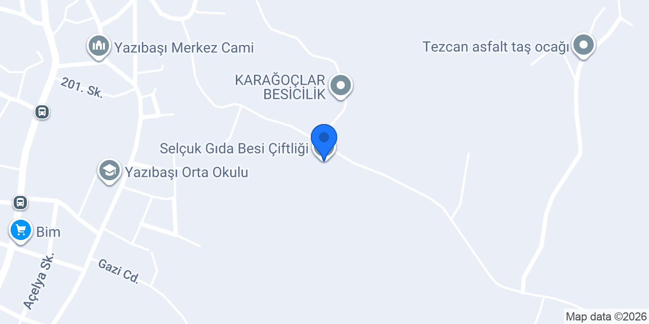 Selçuk Gıda Besi Çiftliği konumu