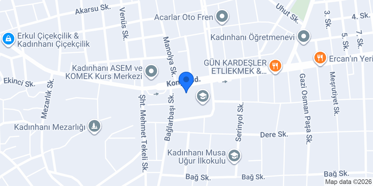 Kadınhanı Anadolu İmam Hatip Lisesi konumu