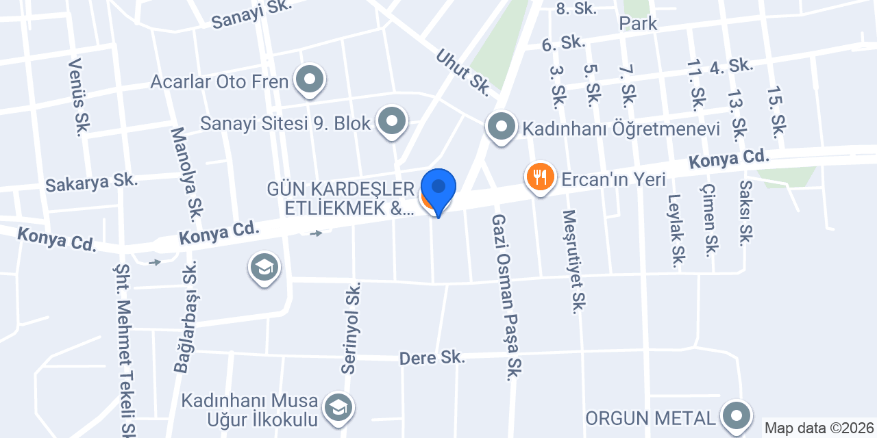 Kılıç Unlu Mamülleri konumu