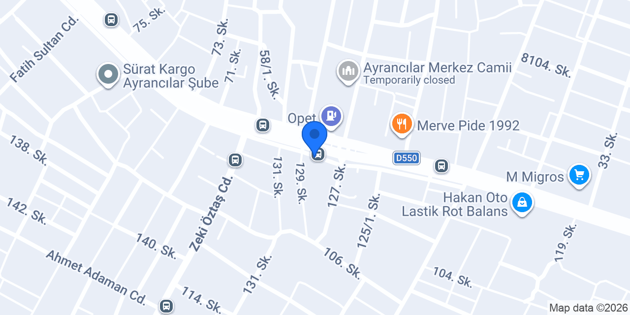 Ayrancılar Taksi konumu