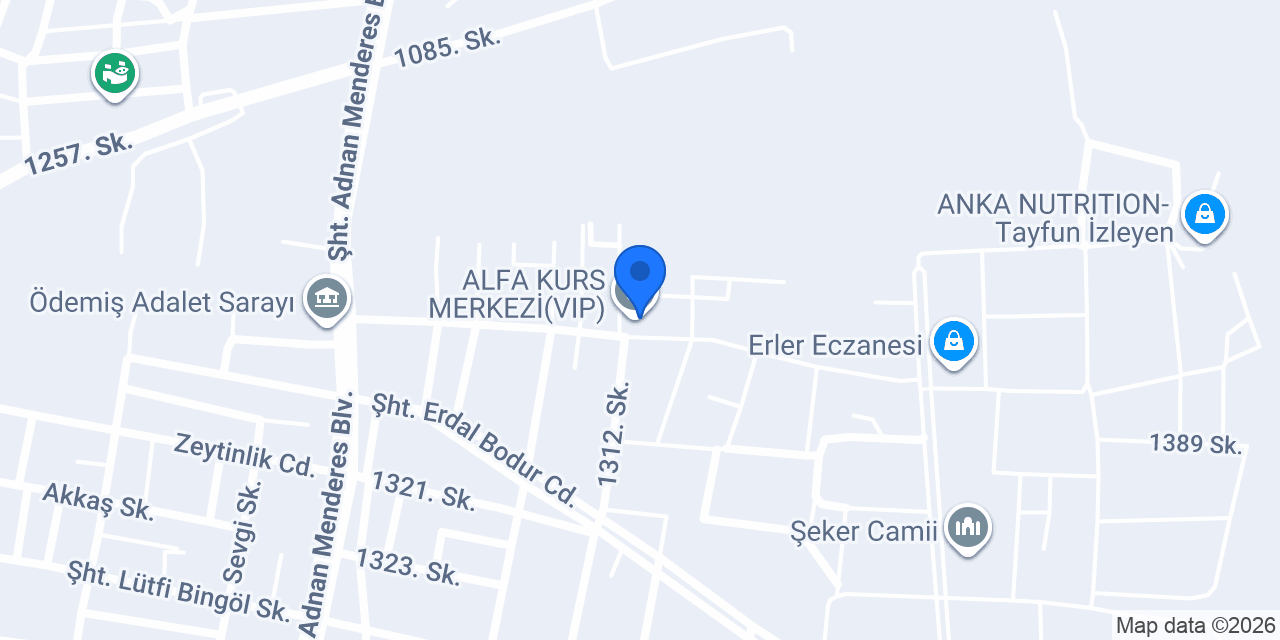 Bahçe Ödemiş konumu