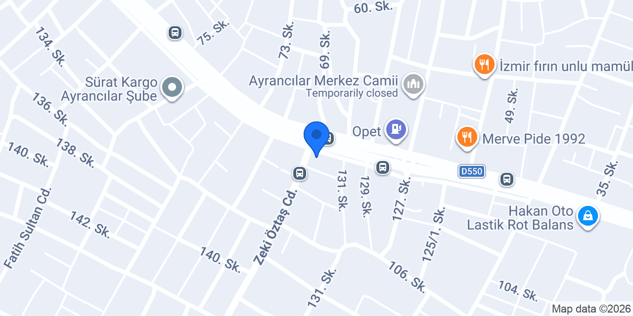 Halkbank Ayrancılar Şubesi konumu