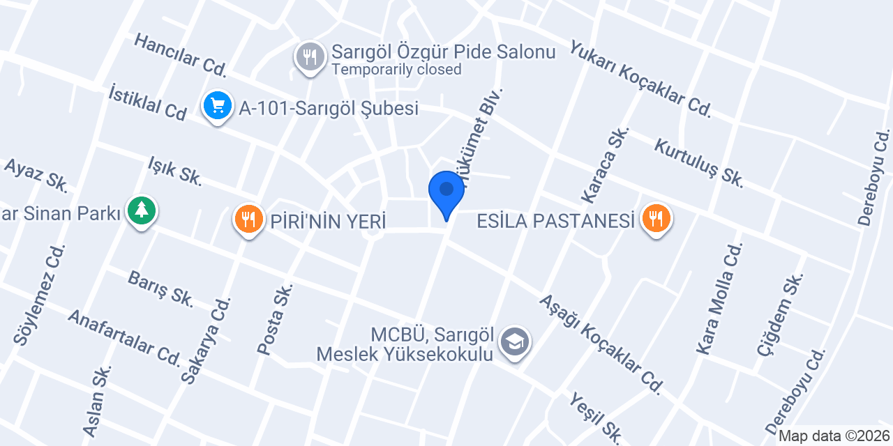 Bulvar lokantası konumu