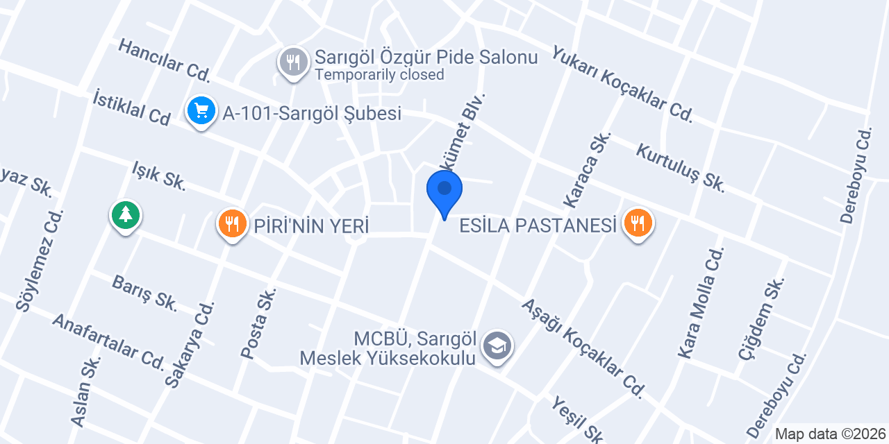 Özyıldız Eczanesi konumu
