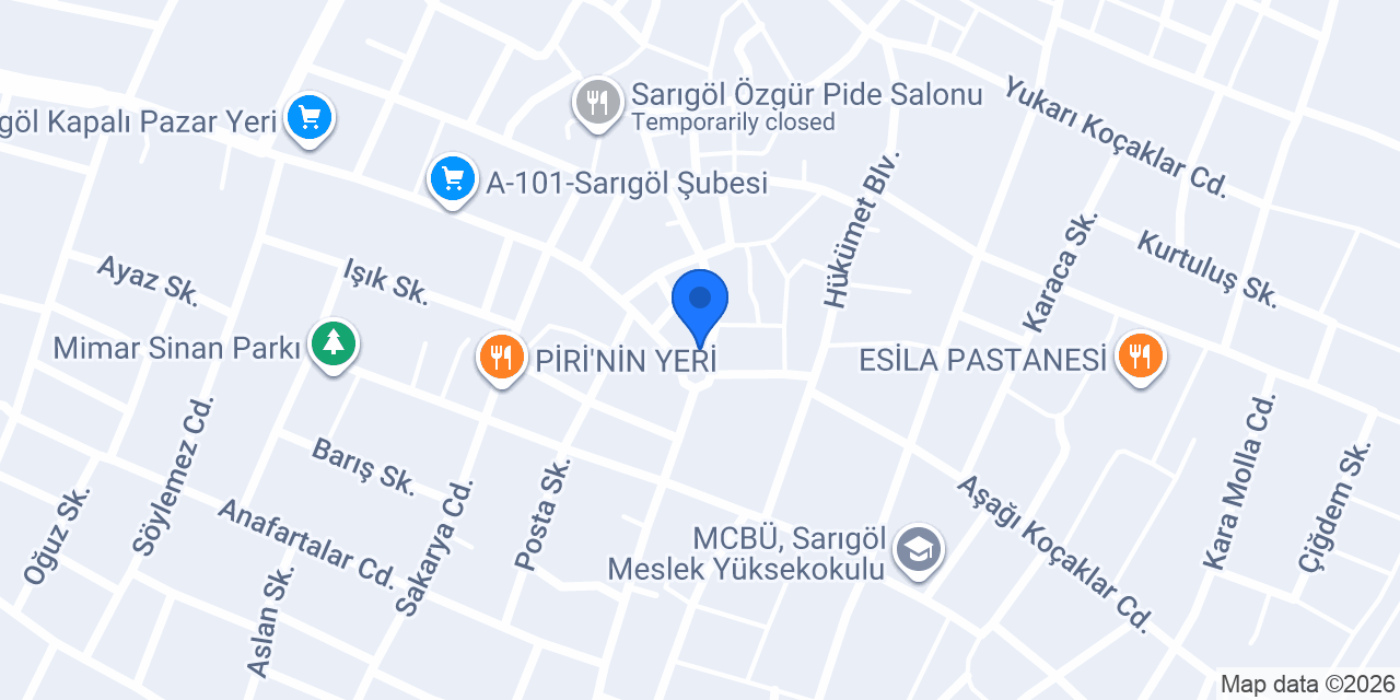 Gözde Pastanesi konumu