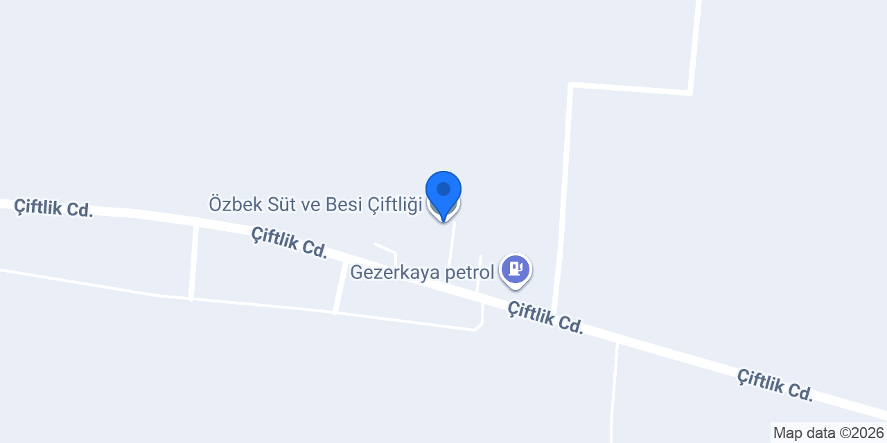 Özbek Süt ve Besi Çiftliği konumu